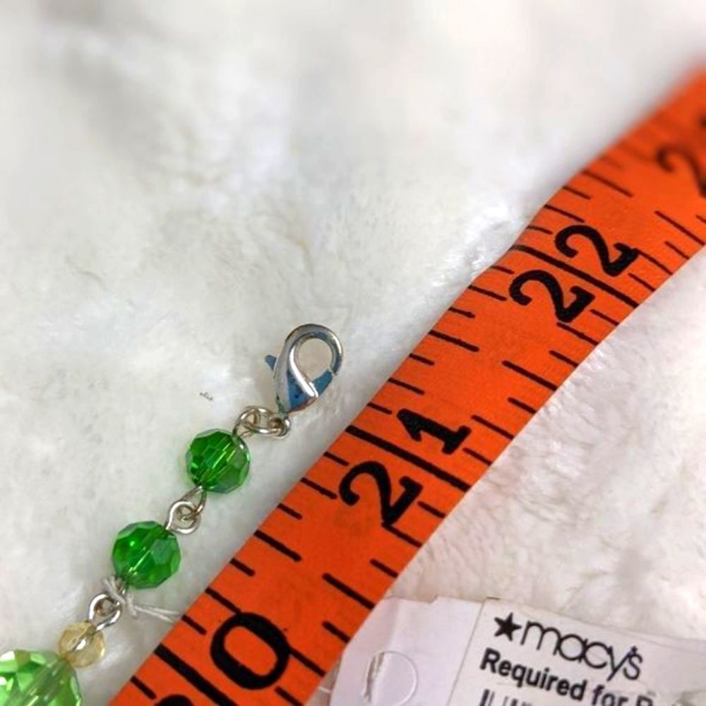 NWT  Macy's Charter House Green Swarovski Crystal Choker - Picture 8 of 8